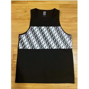 Manaola Men's Tank Top Black/White Uwila in XL